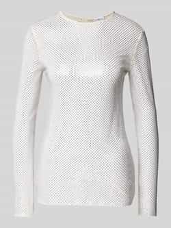 Marella Shirt met lange mouwen et strass-steentjes model 'RINO'