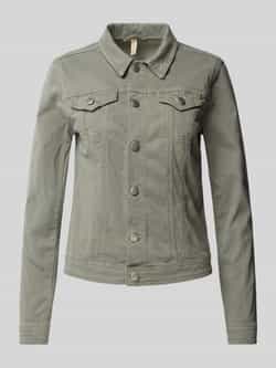 Soyaconcept Jeansjack met paspelzakken op de borst model 'Erna'