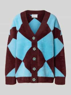 Essentiel Antwerp Oversized gebreid jack met bloemvormige knopen model 'IWHO'