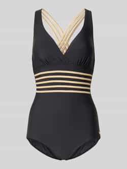 slim fit badpak met rimpelingen