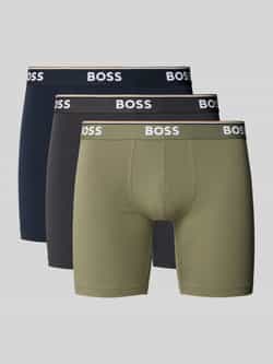 Boss Regular fit boxershort van een mix van katoen en elastaan in een set van 3 stuks