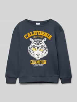 Name it Sweatshirt met motiefprint model 'MOBANNO'