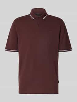Bugatti Poloshirt met korte knoopsluiting