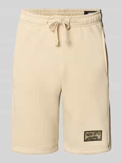 Alpha industries Regular fit sweatshorts met labelbadge