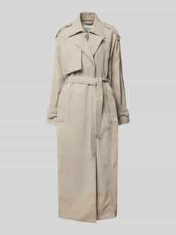 Ivy Oak Lange jeansjas met strikceintuur model 'CORDELIA'