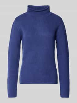 FYNCH-HATTON Gebreide pullover van lanawol met opstaande kraag