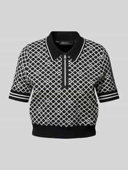 Marc Cain Gebreide pullover met 1 2-mouwen en polokraag