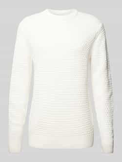 Casual friday Gebreide pullover met structuurmotief model 'Karl'