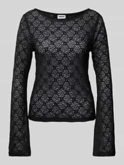 Noisy May Shirt met lange mouwen en boothals model 'LINE'