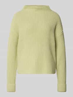 Selected Femme Regular fit pullover met turtleneck van katoenmix model 'SELMA'