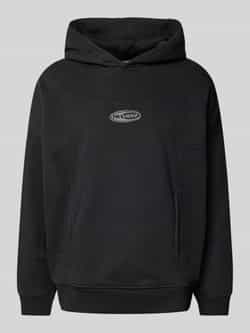 REVIEW Hoodie met labelbadge