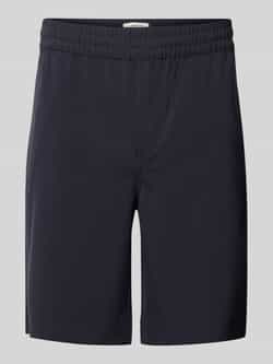 casual friday Korte regular fit broek met elastische band model 'Samos'