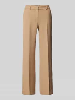 SEDUCTIVE Straight leg stoffen broek met persplooien model 'LUCA'