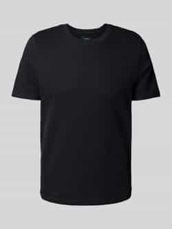 MCNEAL T-shirt met geribde ronde hals
