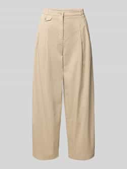 CAMBIO Wide fit broek met bandplooien model 'EREN'