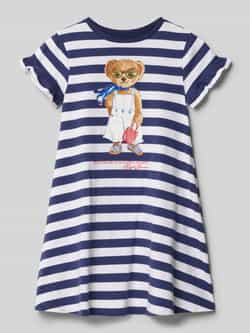Polo Ralph Lauren Teens T-shirtjurk met motief- en labelprint