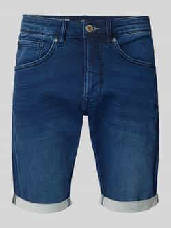 Petrol Korte slim fit jeans in 5-pocketmodel