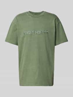 Carhartt Work In Progress T-shirt met labelstitching model 'DUSTER'