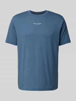 Marc O'Polo T-shirt een klein bescheiden logo in contrastkleur siert de borst