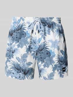 Boss Regular fit zwembroek met mesh-inzet