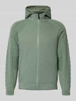 BOSS Green Regular fit gebreid jack met scheerwol model 'MIRROR HY'
