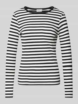 Jake*s Casual Longsleeve met ronde hals
