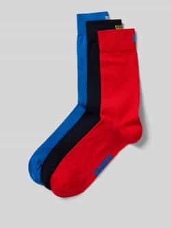 Happy Socks Sokken met labelprint in een set van 3 paar
