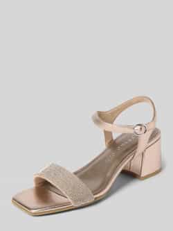 Marco tozzi Sandalen met siersteentjes en blokhak