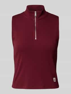 Calvin Klein Jeans Top met opstaande kraag en ritssluiting