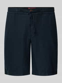 Superdry Regular fit korte linnen broek met tunnelkoord model 'Merchant'
