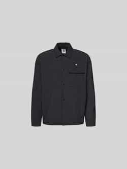 Wood Relaxed fit overhemdjack met knoopsluiting