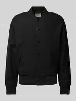 Jack & jones Bomberjack van linnen met paspelzakken model 'ARIO'