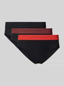Schiesser Slip met elastische band met logo in een set van 3 stuks