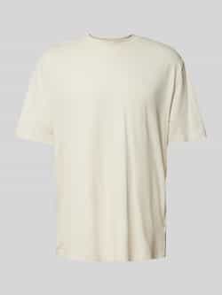 Calvin Klein Minimalistische Puff Print T-shirt Beige Heren