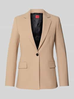 HUGO Shaped fit lange blazer met viscose model 'ATANA-2'