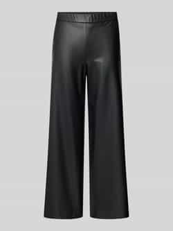 RAFFAELLO ROSSI Wide leg culotte in leerlook model 'PALINA'