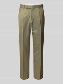 Wilvorst Slim fit pantalon met persplooien