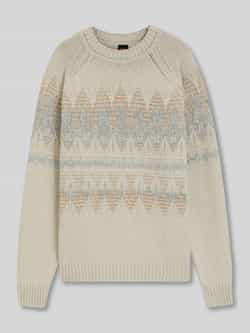 Boss Orange Relaxed fit gebreide pullover van wolmix model 'KAROMBO'