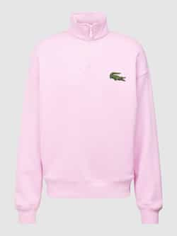 Lacoste Loose fit sweatshirt met opstaande kraag en ritssluiting