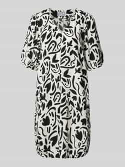 JAKE*S STUDIO WOMAN Knielange jurk van viscose met all-over motief