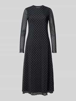 Tom Tailor Denim Mesh midi-jurk met stippen