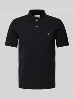 Gant Regular fit poloshirt met labelstitching