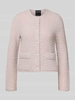 Marc Cain Cardigan met ronde hals en opgestikte zakken