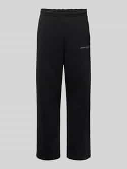 Karl Kani Straight leg sweatpants met labelprint model 'Kani Ellipse'