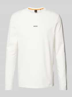 Boss Orange Shirt met lange mouwen en labelprint model 'Chark'