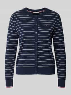Tommy Hilfiger Regular fit gebreid jack van katoenmix