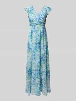 Jake*s Cocktail Maxi-jurk met volants en tailleband