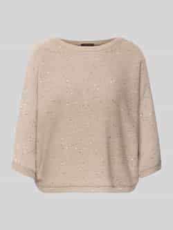 Comma Gebreide pullover met 3 4-mouwen