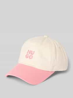 HUGO Baseballpet met labelstitching model 'Asya'