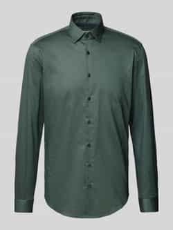 Jake*s Slim fit zakelijk overhemd met kentkraag